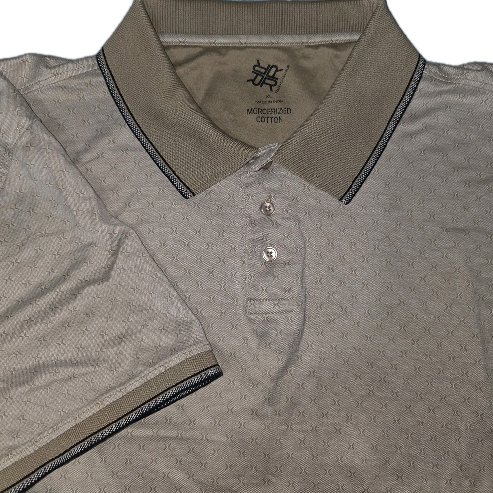 R&R Casual Men's Short Sleeve  Polo Shirt Size XL Mercerized‎ Cotton